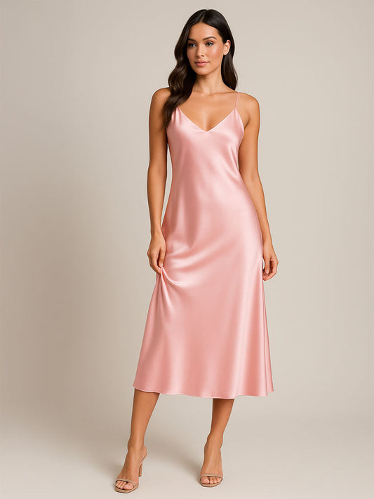 Serena | Women’s Silk-Style Satin Nightgown